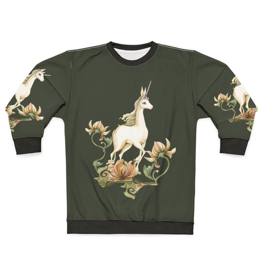 Floral 'The Last Unicorn' Sweatshirt