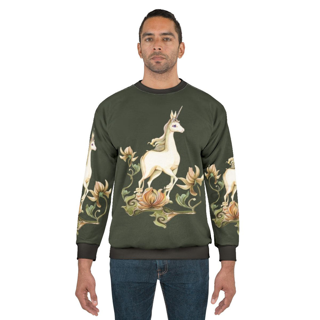 Floral 'The Last Unicorn' Sweatshirt