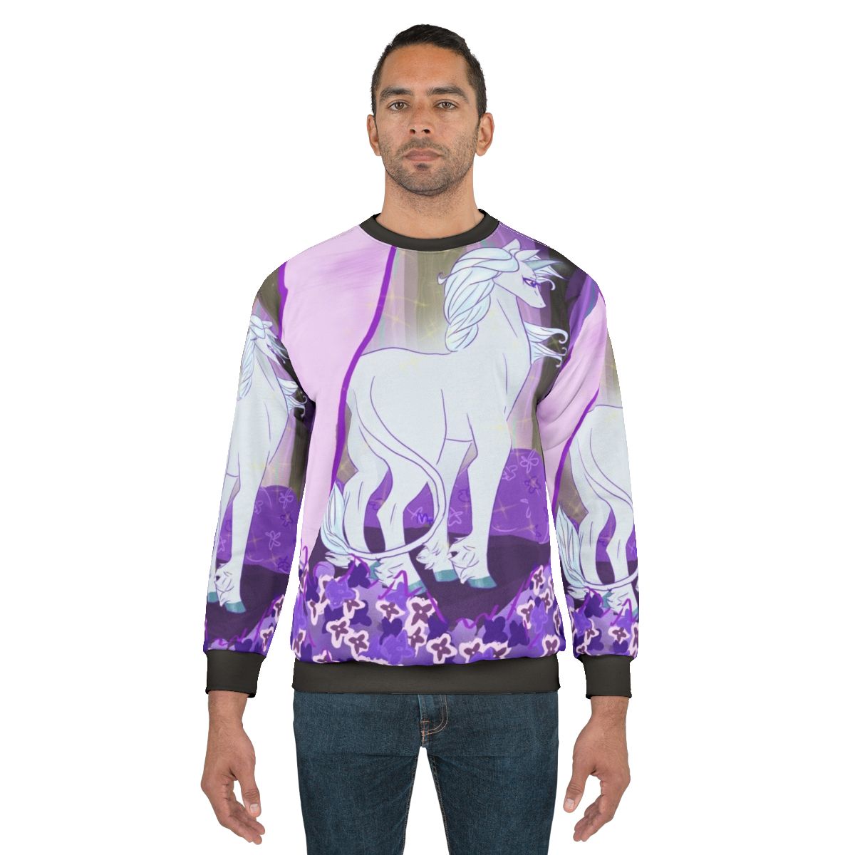 Last Unicorn Lilac Purple Fantasy Sweatshirt
