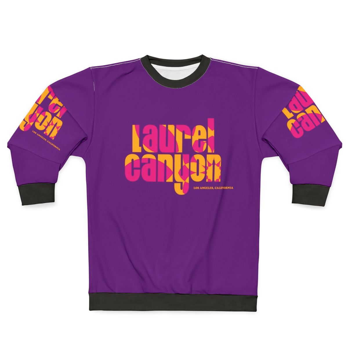 Psychedelic retro flower logo sweatshirt