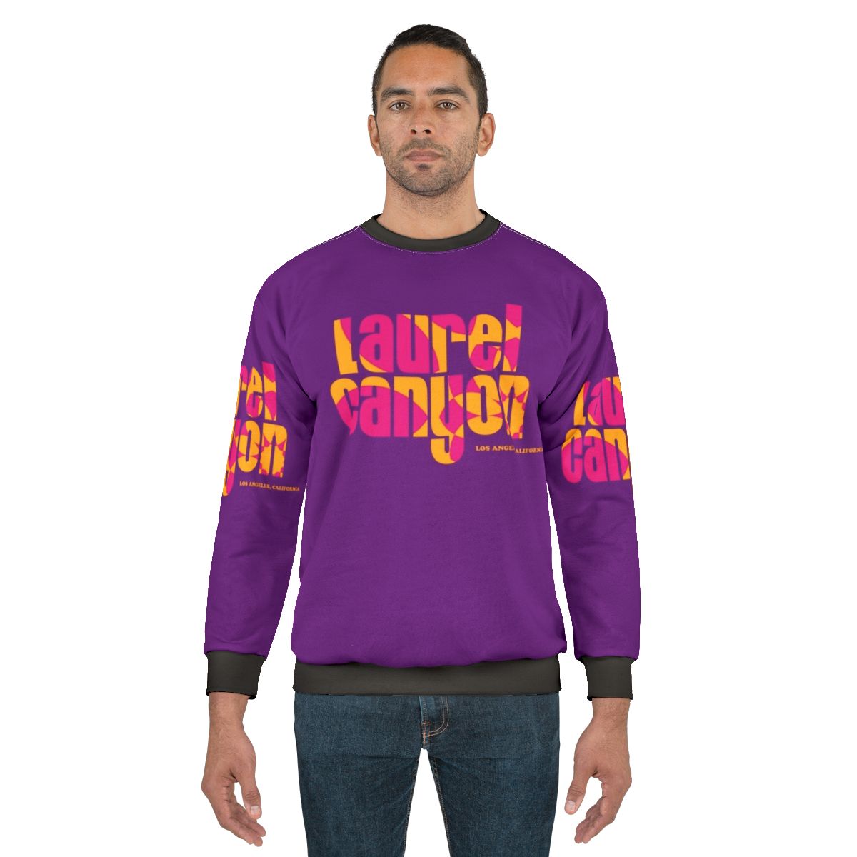 Psychedelic retro flower logo sweatshirt