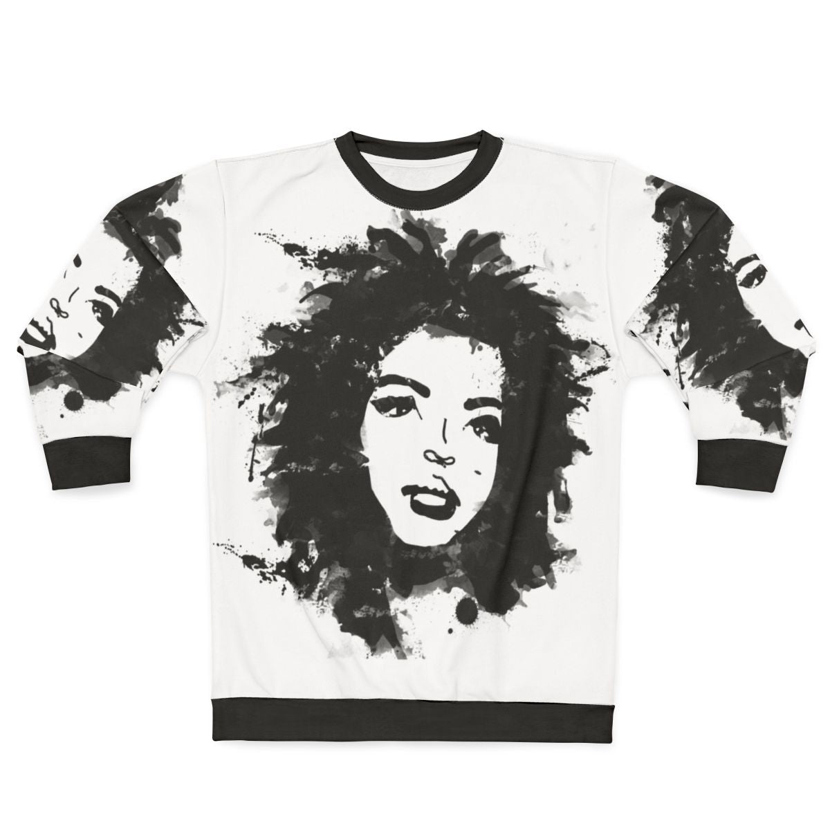 Lauryn Hill Monochrome Graphic Sweatshirt