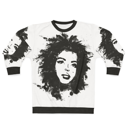 Lauryn Hill Monochrome Graphic Sweatshirt