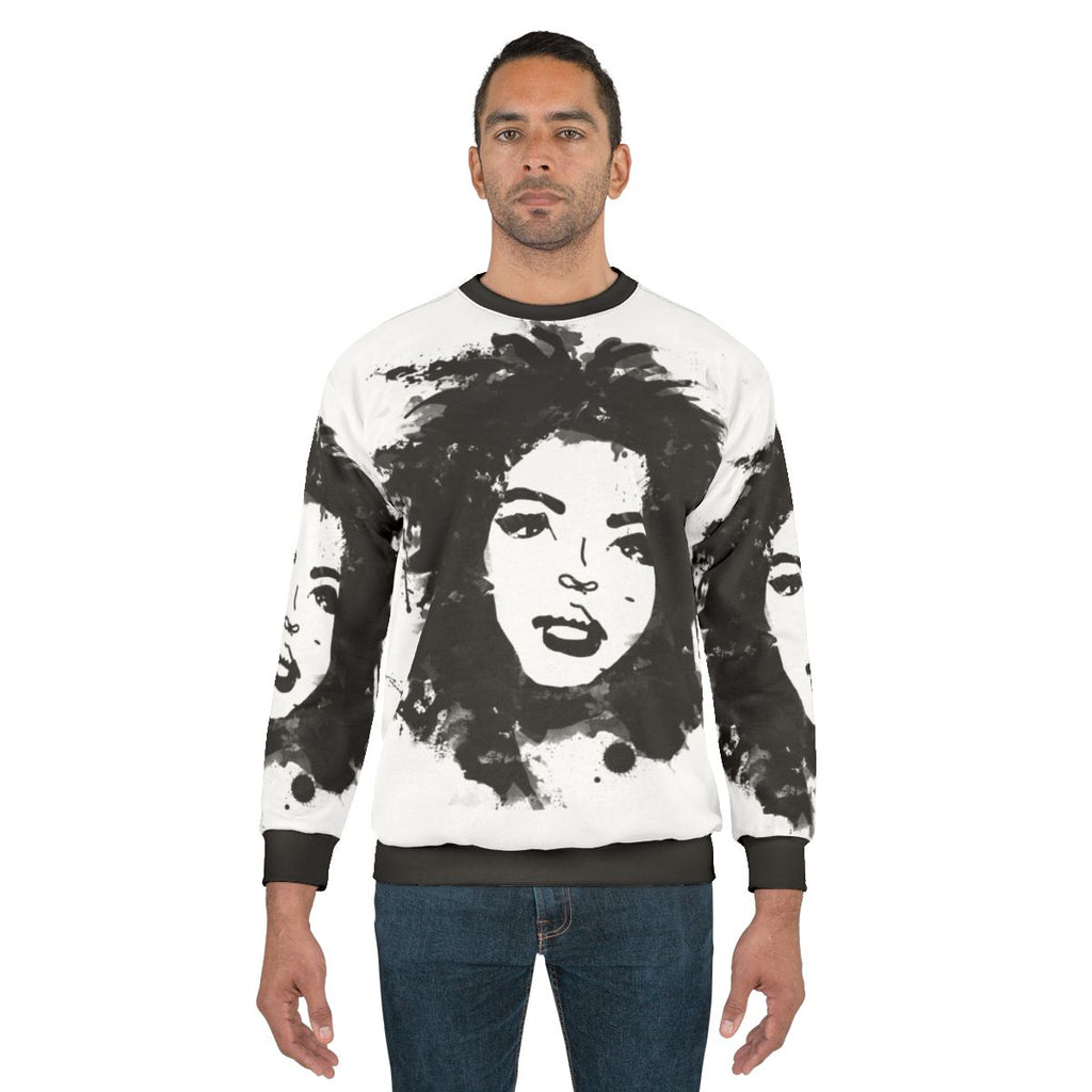 Lauryn Hill Monochrome Graphic Sweatshirt