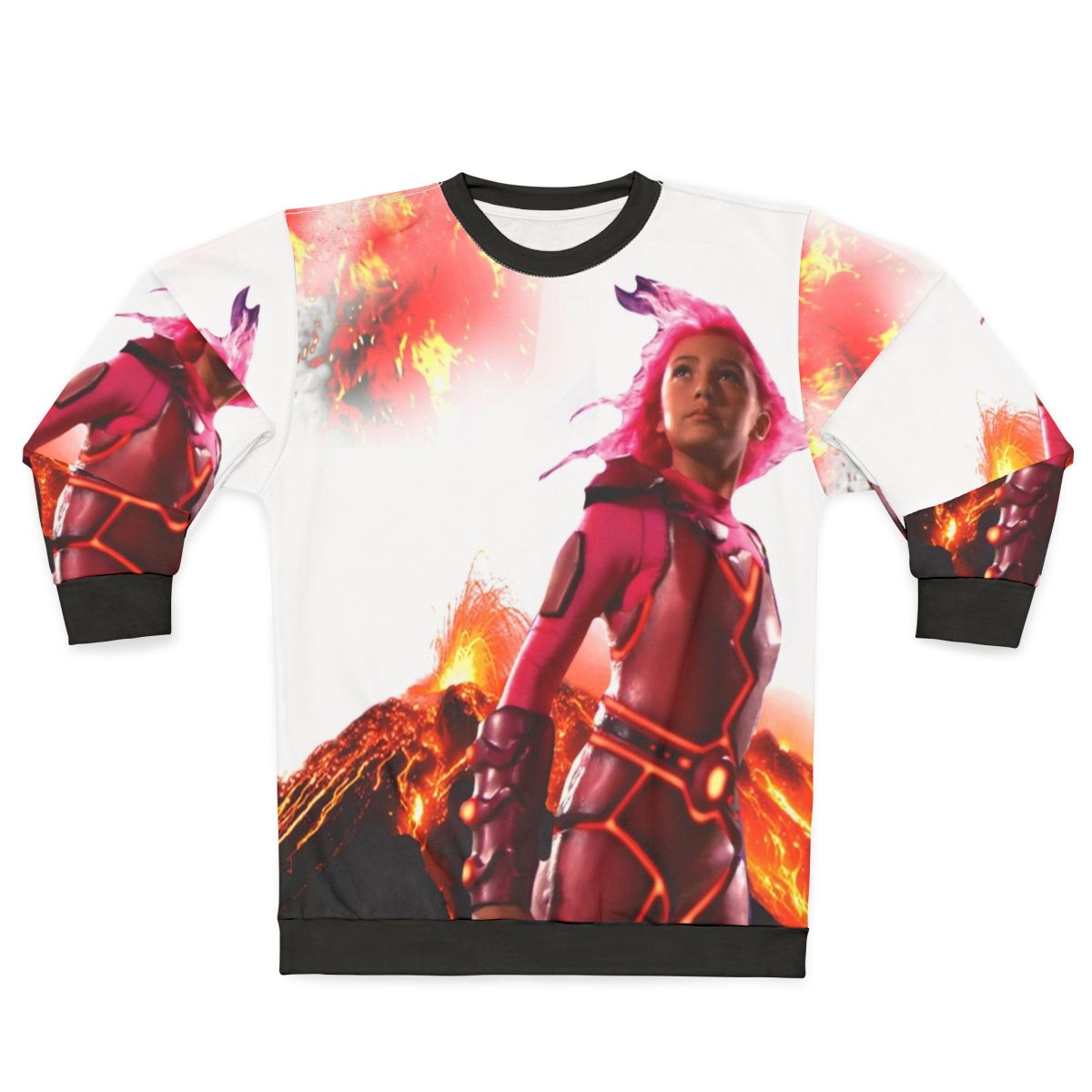 90s Lavagirl Sweatshirt featuring the iconic superhero character