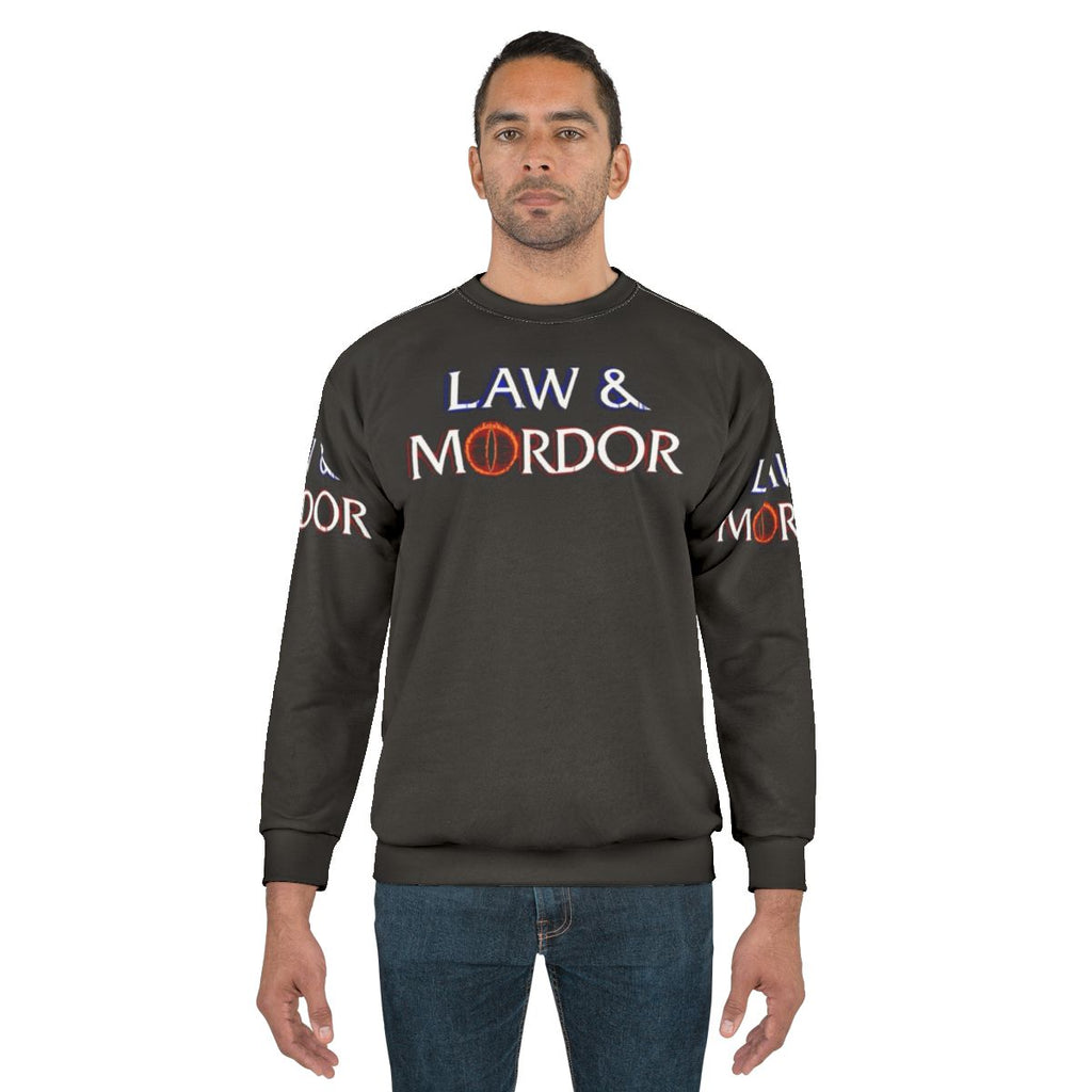 Lord of the Rings inspired "Law and Mordor" sweatshirt
