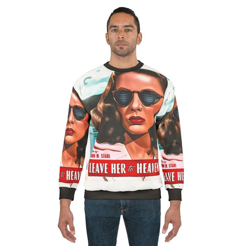 "Leave Her To Heaven" Sweatshirt Featuring Gene Tierney, Classic Hollywood Actress