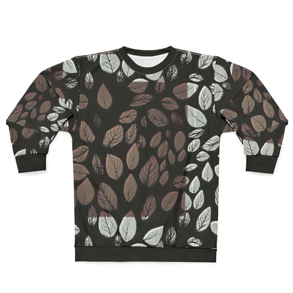 Leaves Desaturated Pattern Sweatshirt