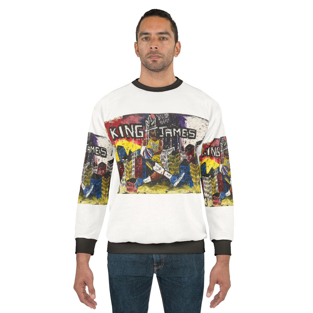 Lebron James Sweatshirt with Custom Art Design
