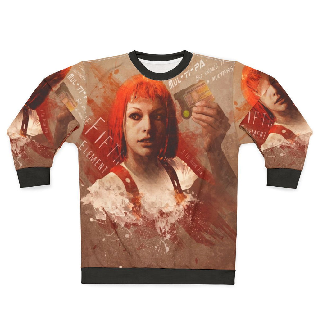 Leeloo Dallas Multipass Sci-Fi Movie Sweatshirt