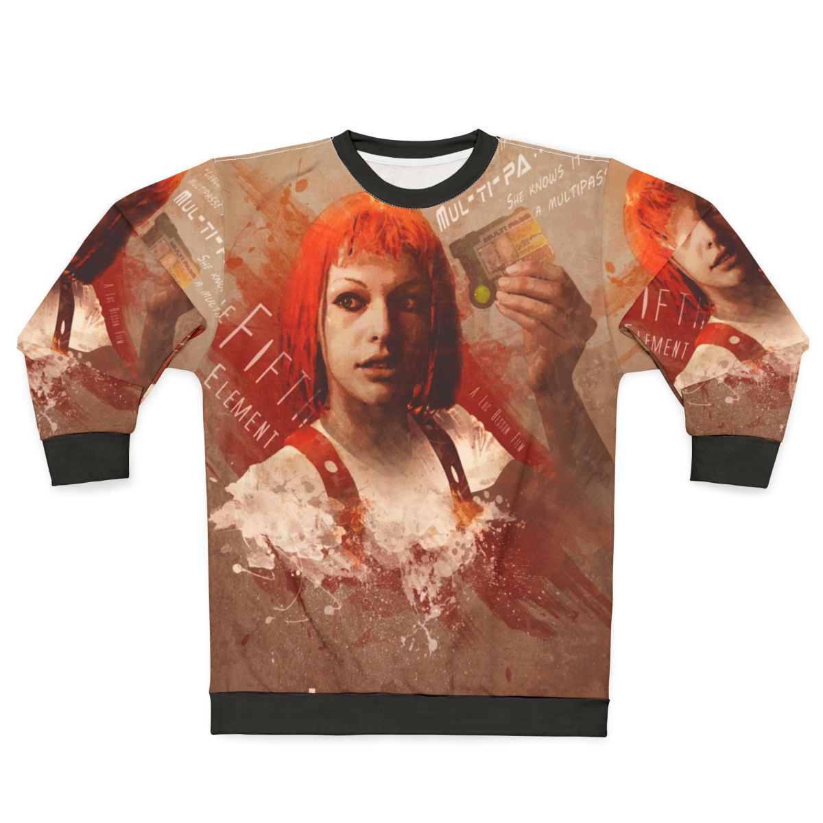 Leeloo Dallas Multipass Sci-Fi Movie Sweatshirt