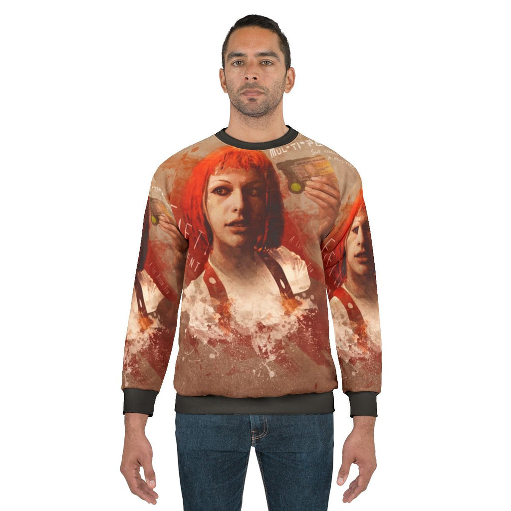Leeloo Dallas Multipass Sci-Fi Movie Sweatshirt