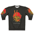 Legendary red dragon sweatshirt with mythical creature design
