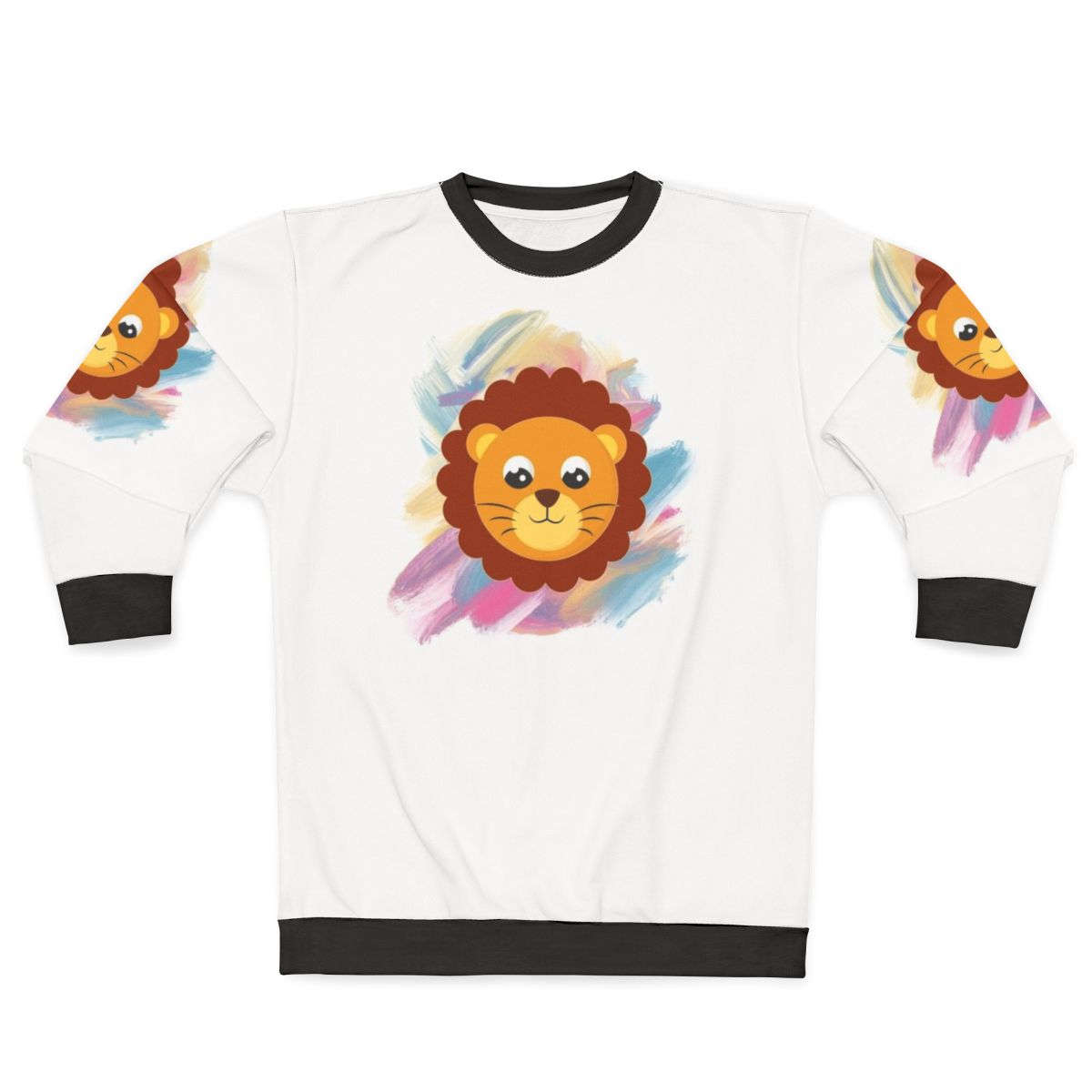 Legendary fantasy animals sweatshirt featuring mystic dragon, lightning dragon, unicorn, and falcon