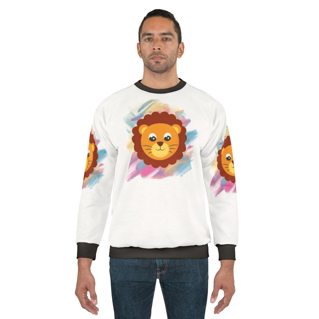 Legendary fantasy animals sweatshirt featuring mystic dragon, lightning dragon, unicorn, and falcon