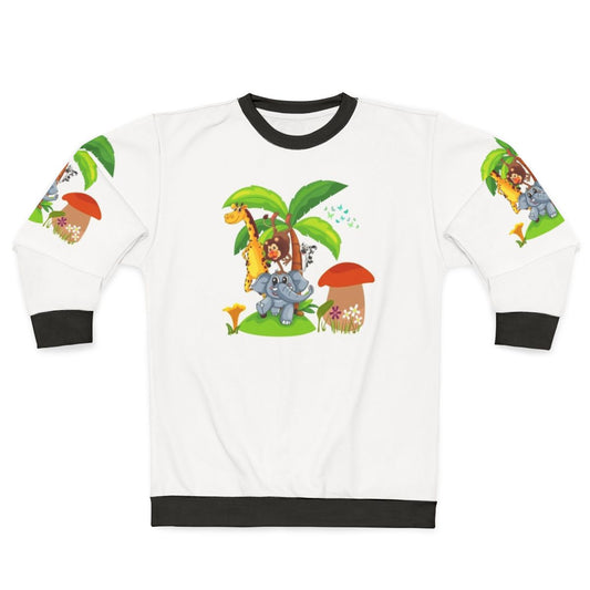 Legendary animals sweatshirt featuring mystic dragon, lightning dragon, and unicorn designs