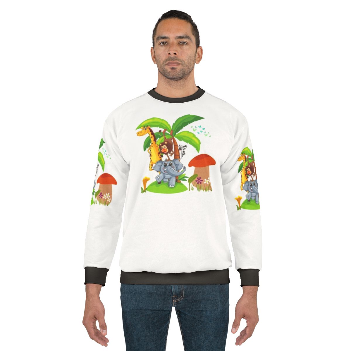 Legendary animals sweatshirt featuring mystic dragon, lightning dragon, and unicorn designs