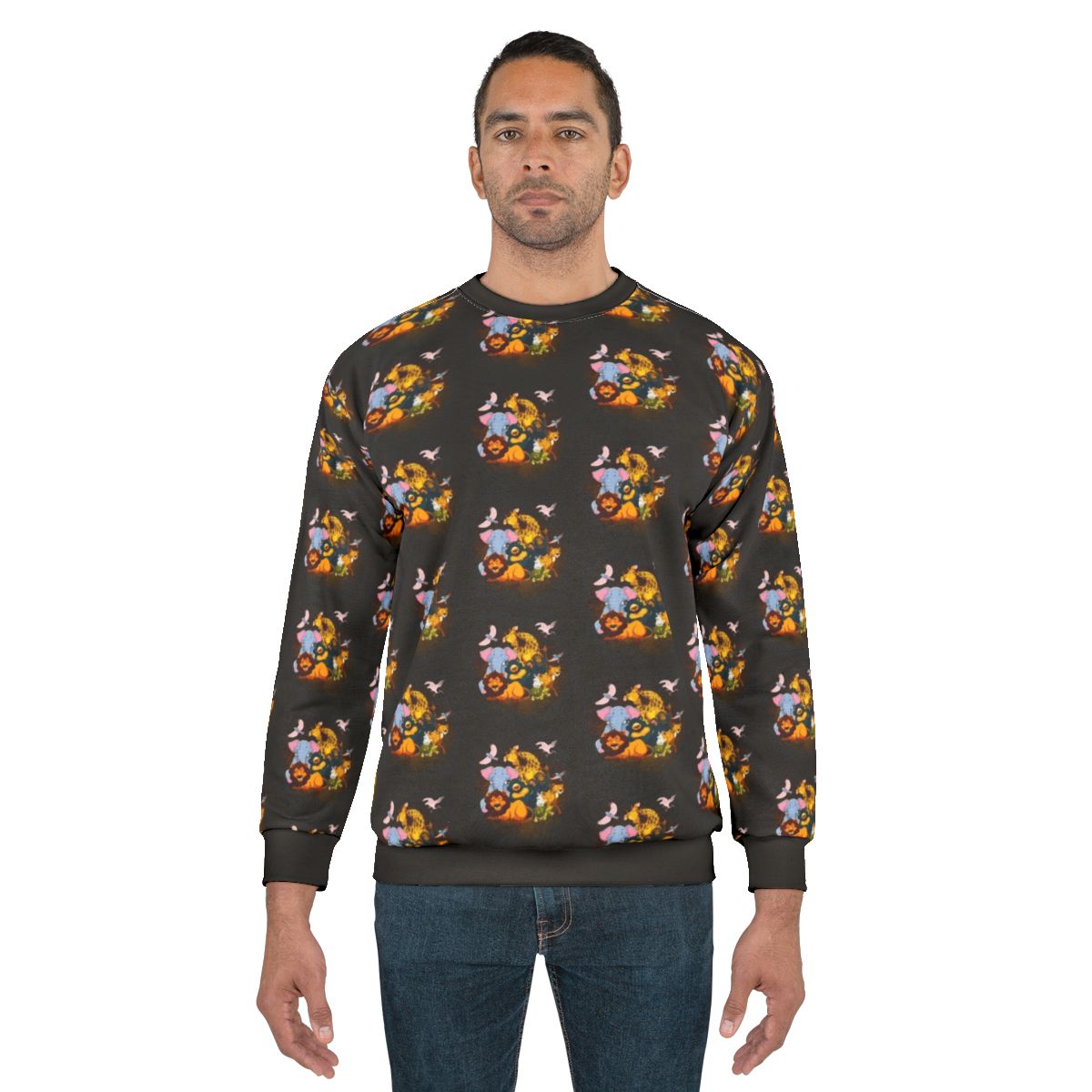 Legendary animals sweatshirt with mystic dragon and lightning design
