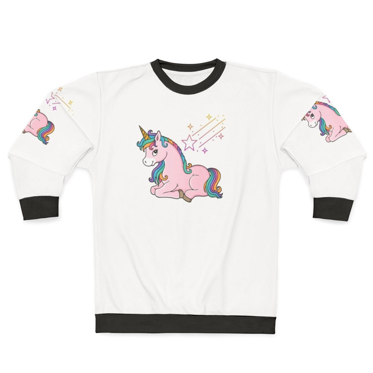 Legendary Animals Sweatshirt with Mystic Dragon and Lightning Bolt Design