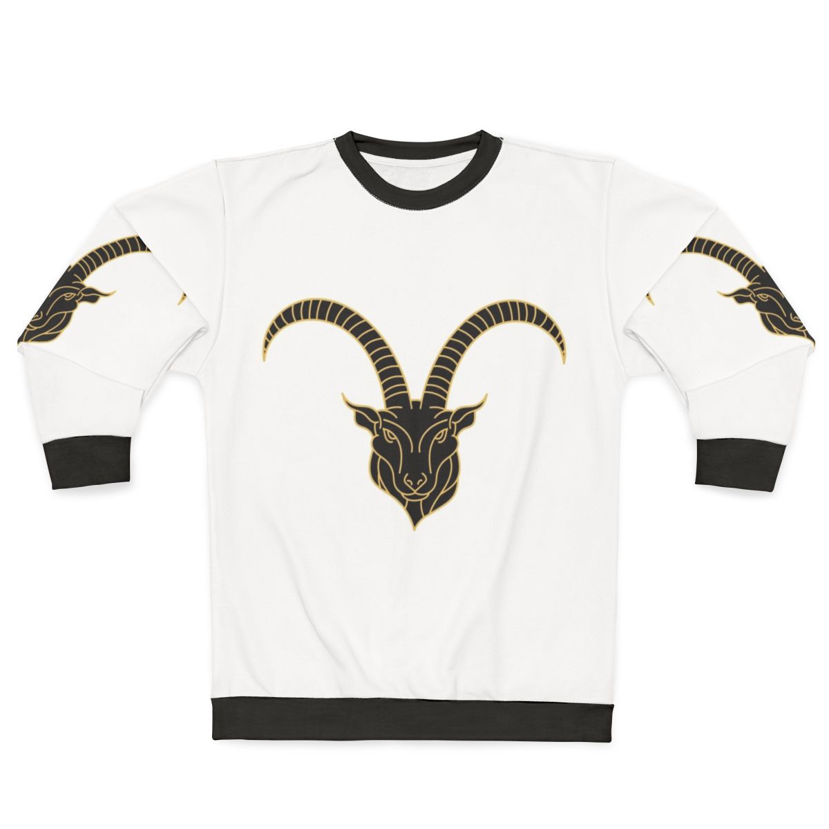 Legendary animals sweatshirt with cartoon illustration of mythical creatures