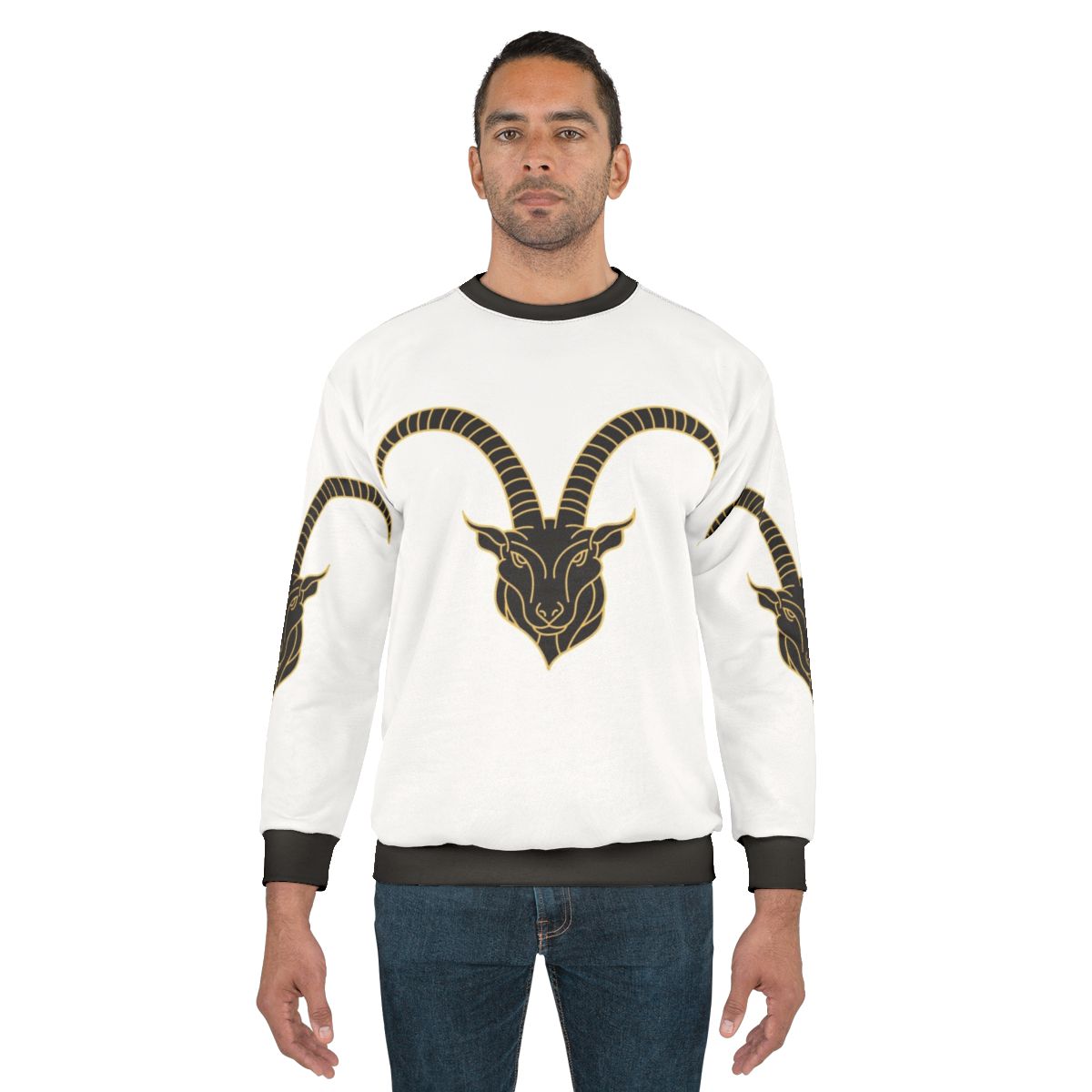 Legendary animals sweatshirt with cartoon illustration of mythical creatures