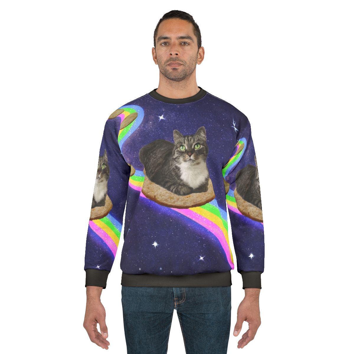 Legendary animals space-themed sweatshirt