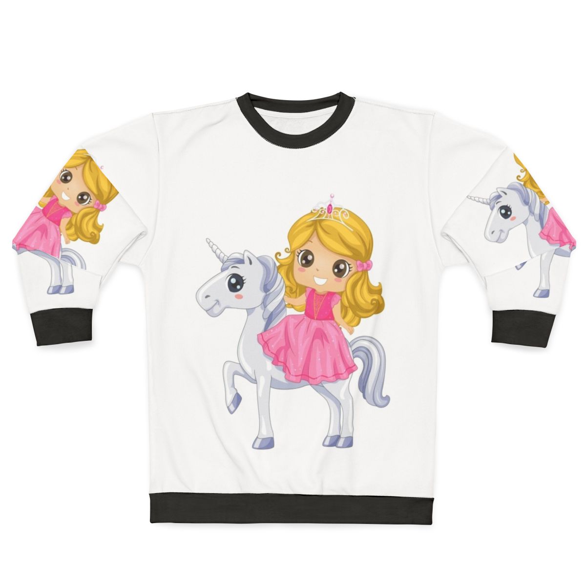 Legendary animals sweatshirt featuring a mystical dragon, unicorn, and other fantasy creatures