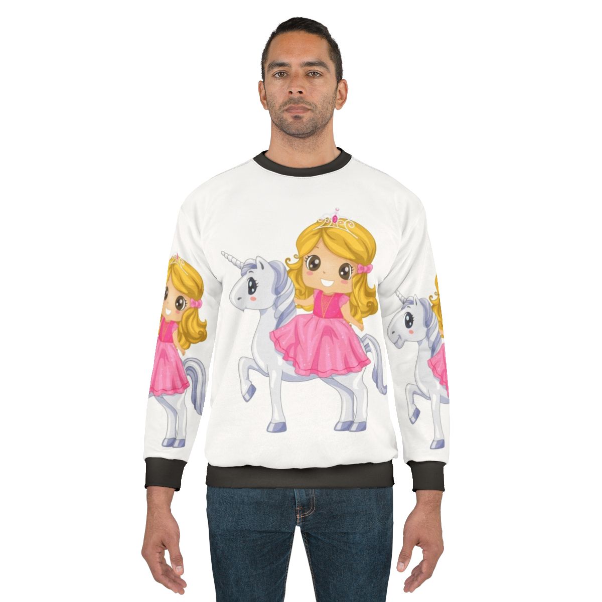 Legendary animals sweatshirt featuring a mystical dragon, unicorn, and other fantasy creatures