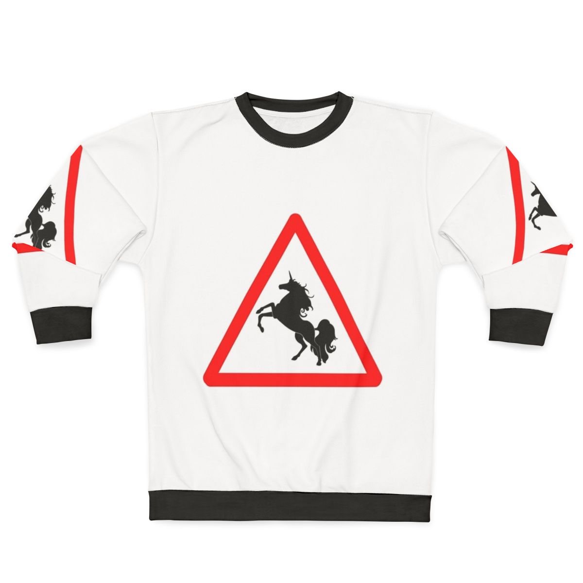 Legendary animals sweatshirt featuring unicorn and dragon designs