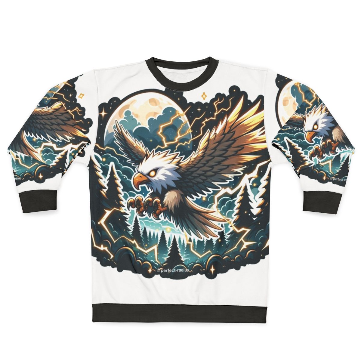 Legendary thunder eagle fantasy graphic sweatshirt