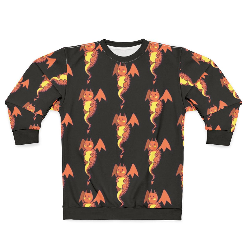 Legendary Cat Dragon Sweatshirt with Kawaii Mythical Creature Design
