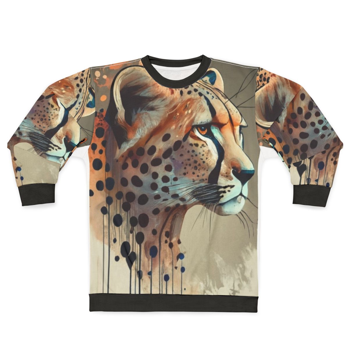 Legendary Cheetah Sweatshirt with Animal Print Design
