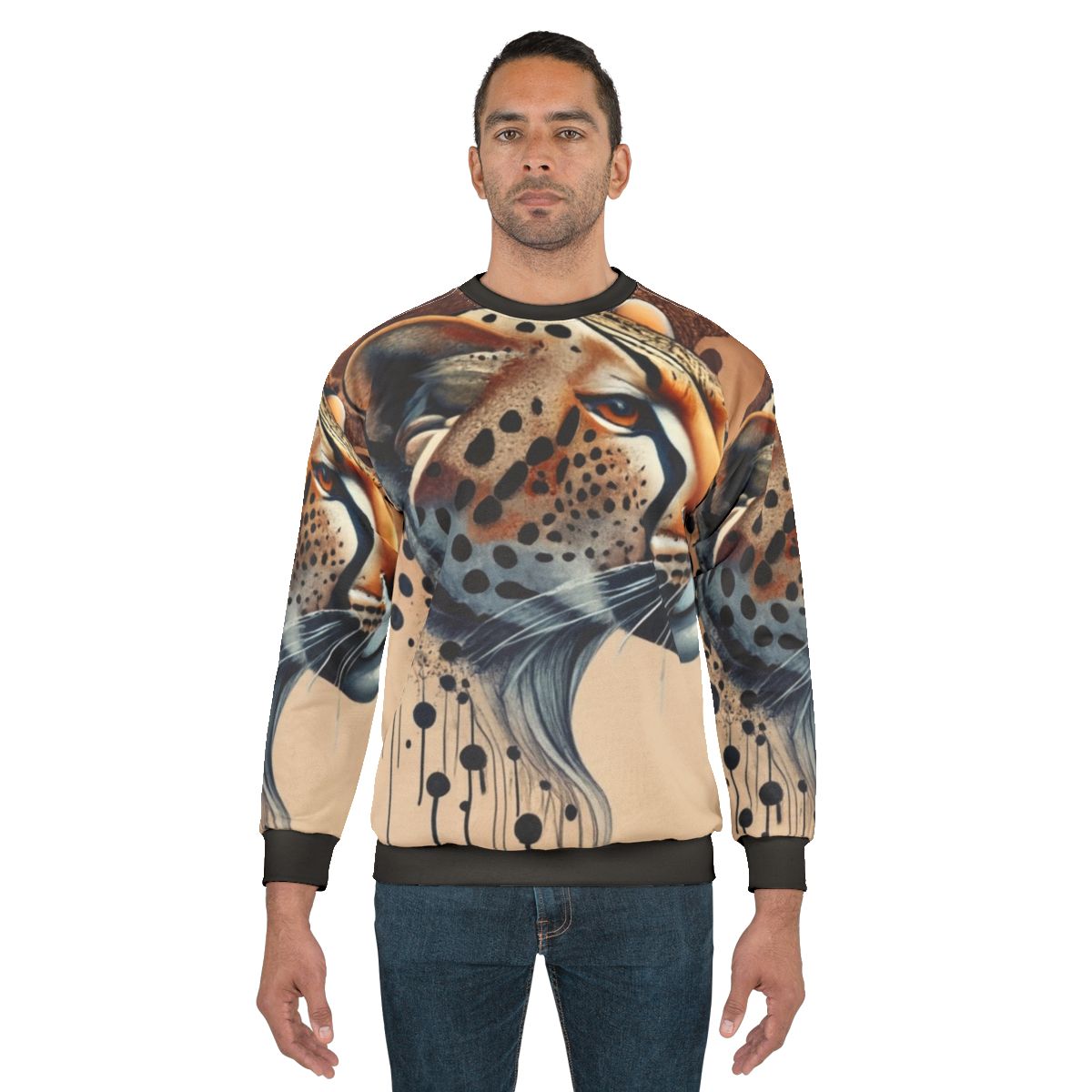 Legendary cheetah print sweatshirt