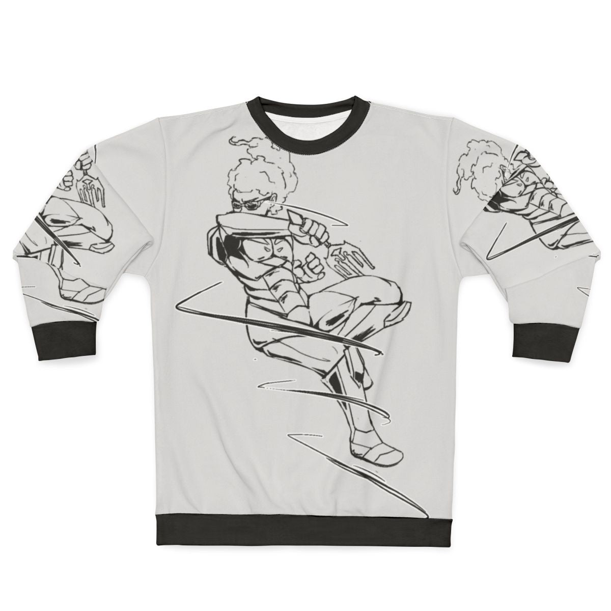 Legendary African American Superhero Comic Transformation Sweatshirt