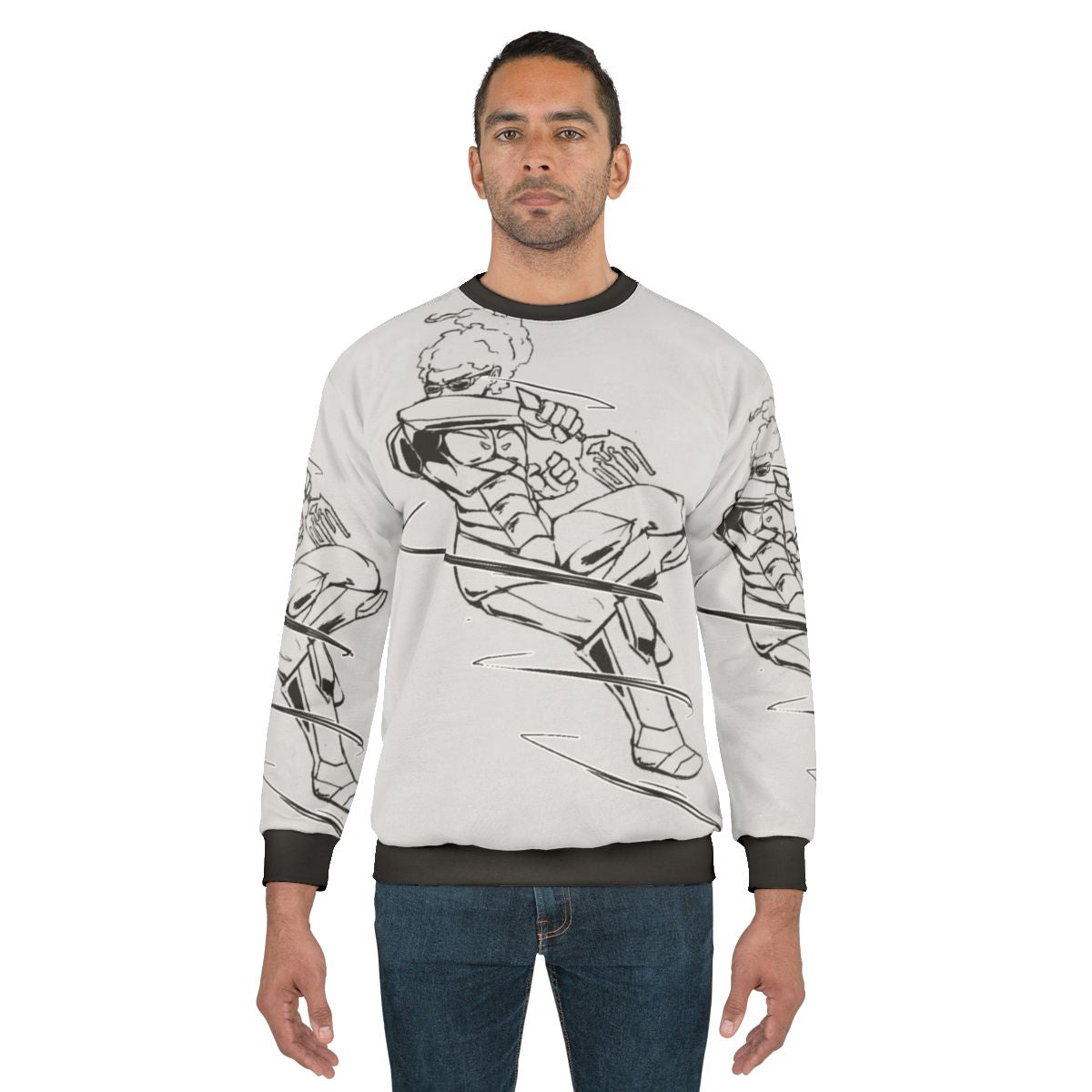 Legendary African American Superhero Comic Transformation Sweatshirt