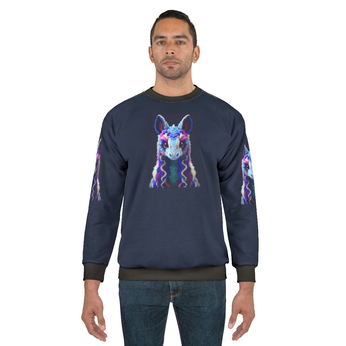 Mythical creature sweatshirt with vibrant fantasy design