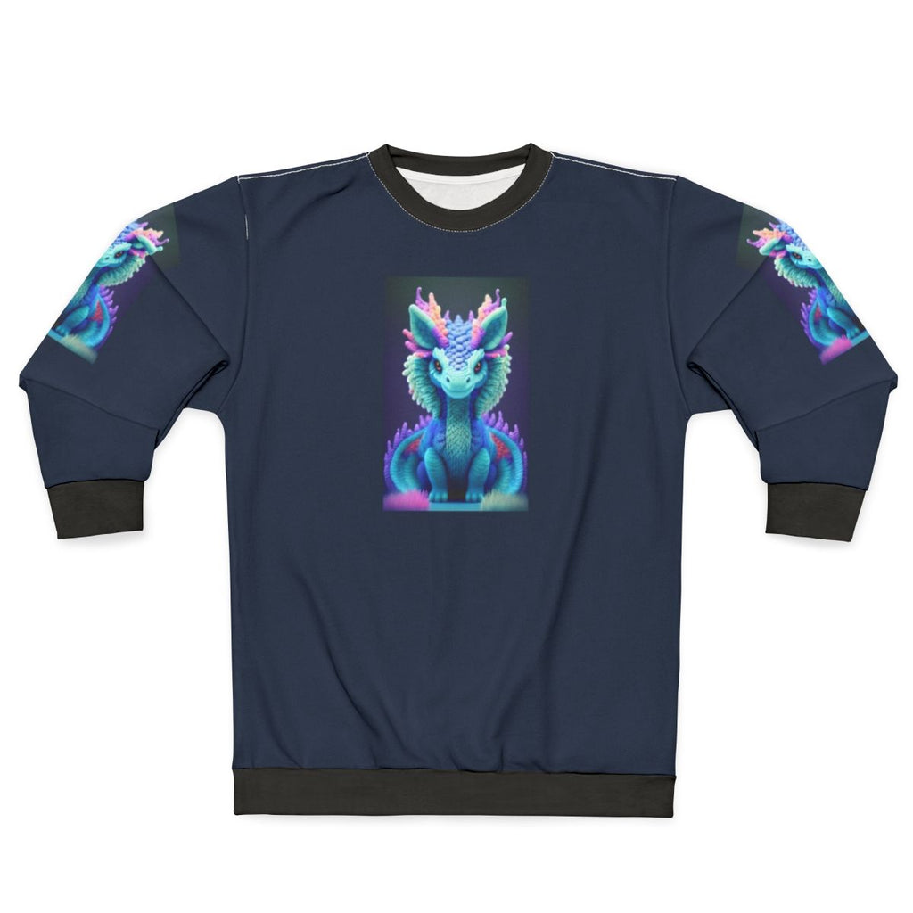 Legendary creature sweatshirt with intricate, vibrant design