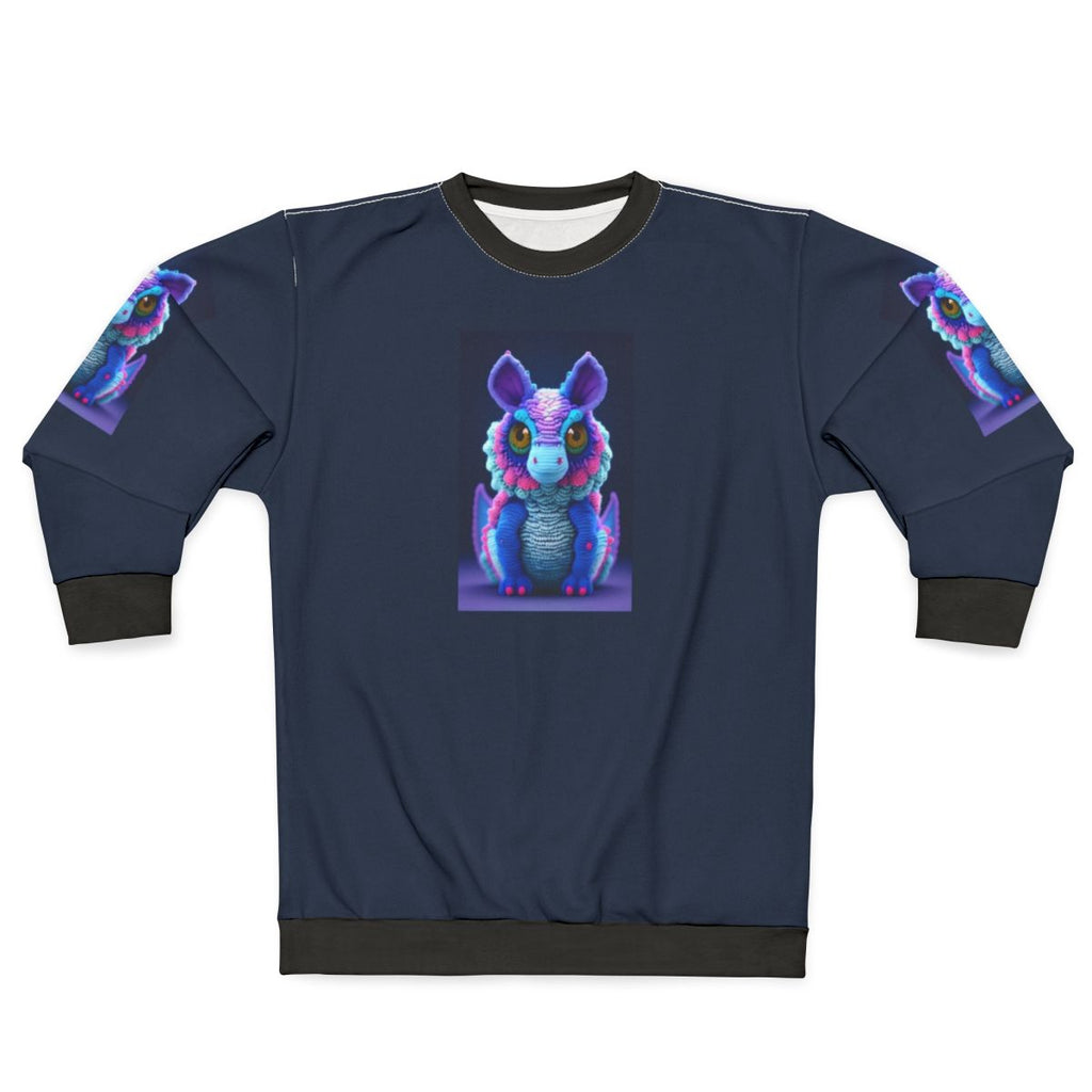 Legendary creature sweatshirt with vibrant, intricate fantasy design