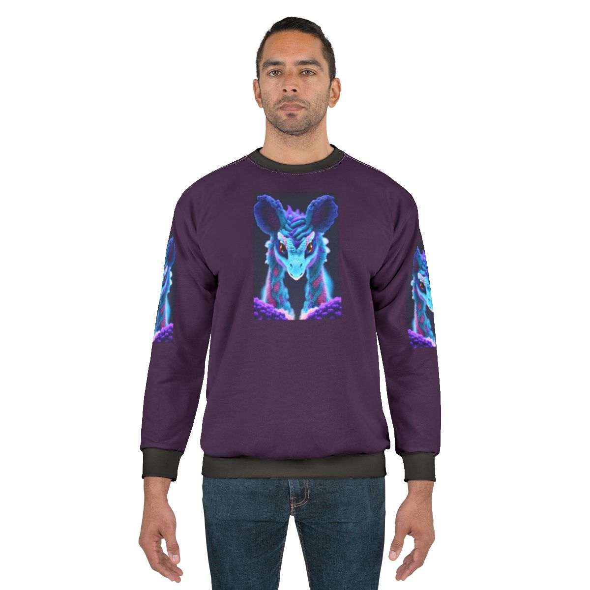 Legendary creature sweatshirt featuring a majestic mythical beast in a fantasy design
