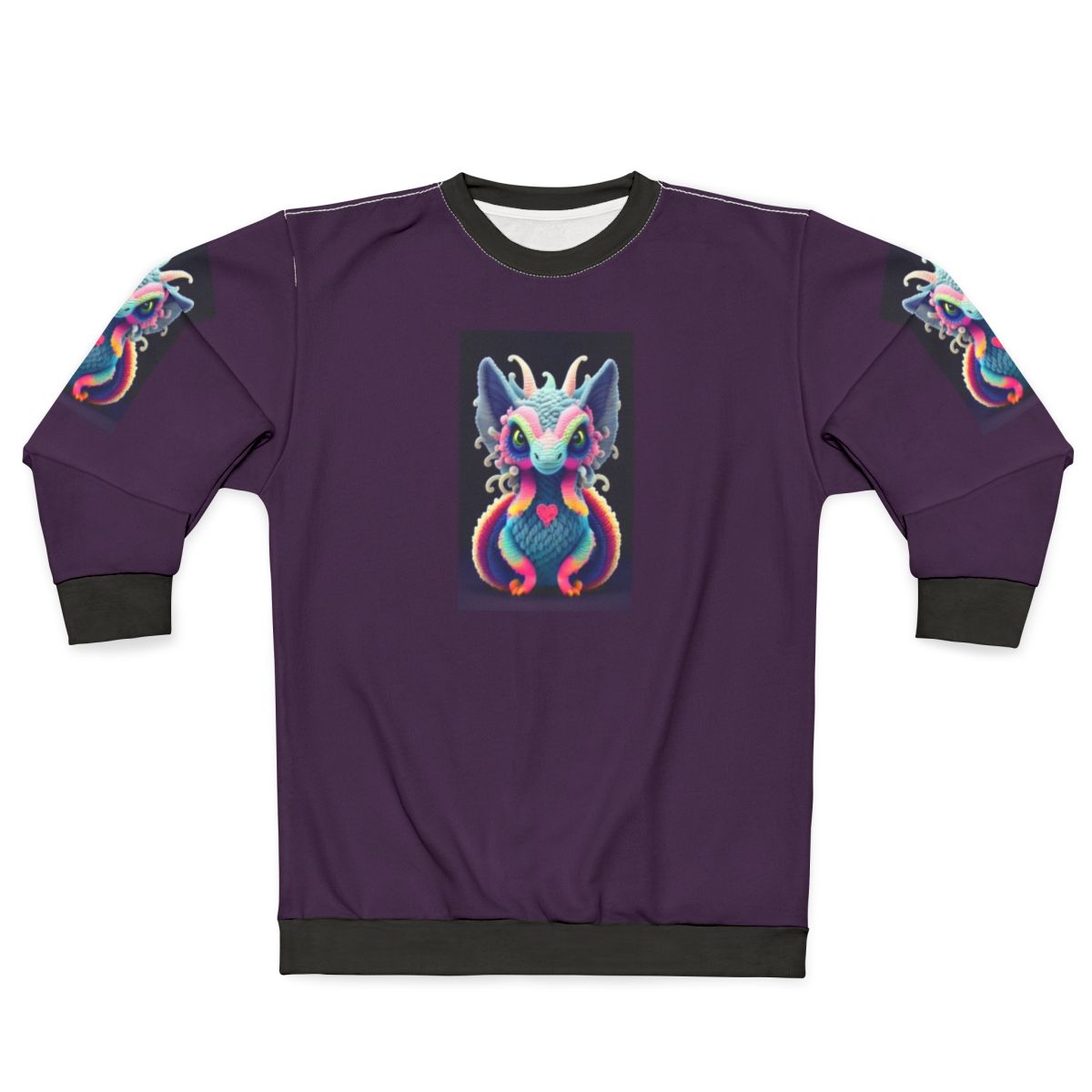 Legendary Creature Sweatshirt with Enchanting Forest Fantasy Design