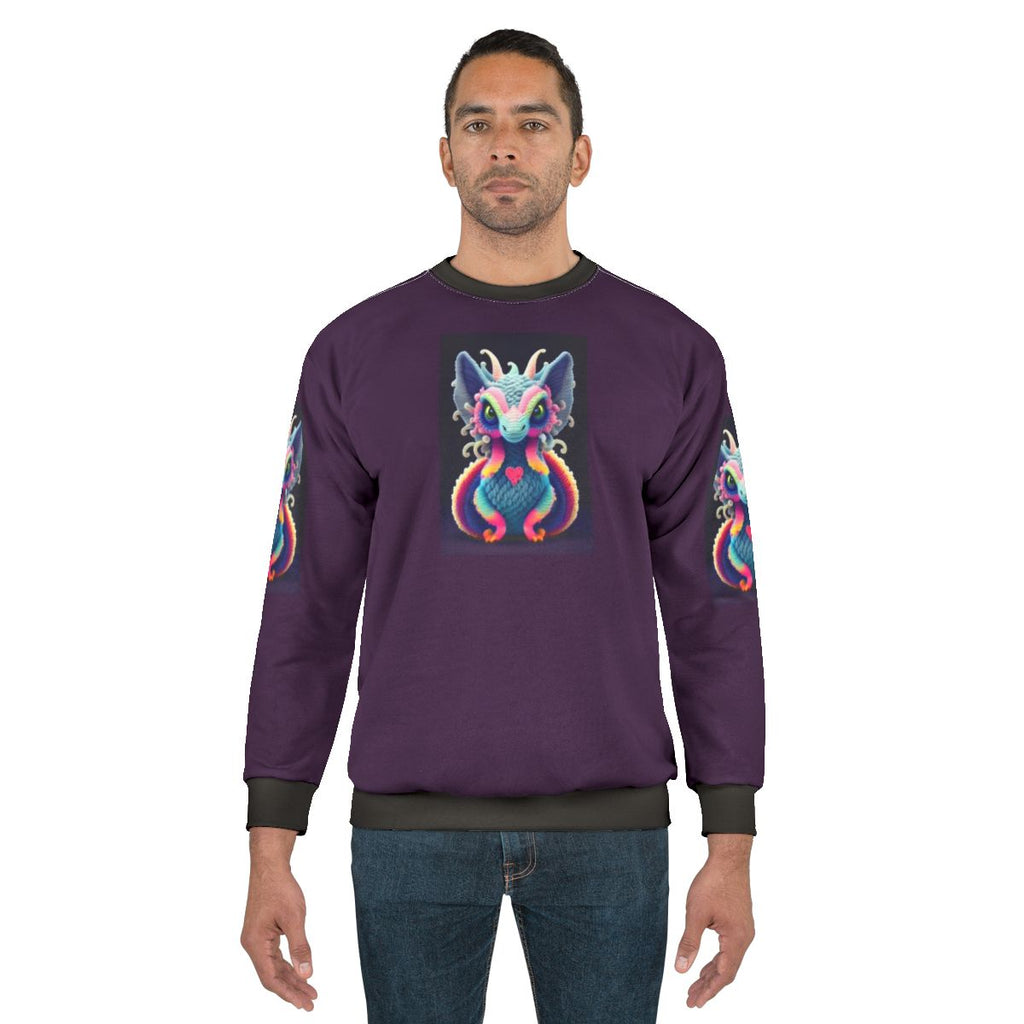 Legendary Creature Sweatshirt with Enchanting Forest Fantasy Design