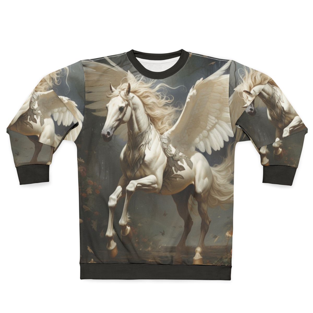 Mythical Pegasus Sweatshirt featuring a legendary horse with wings