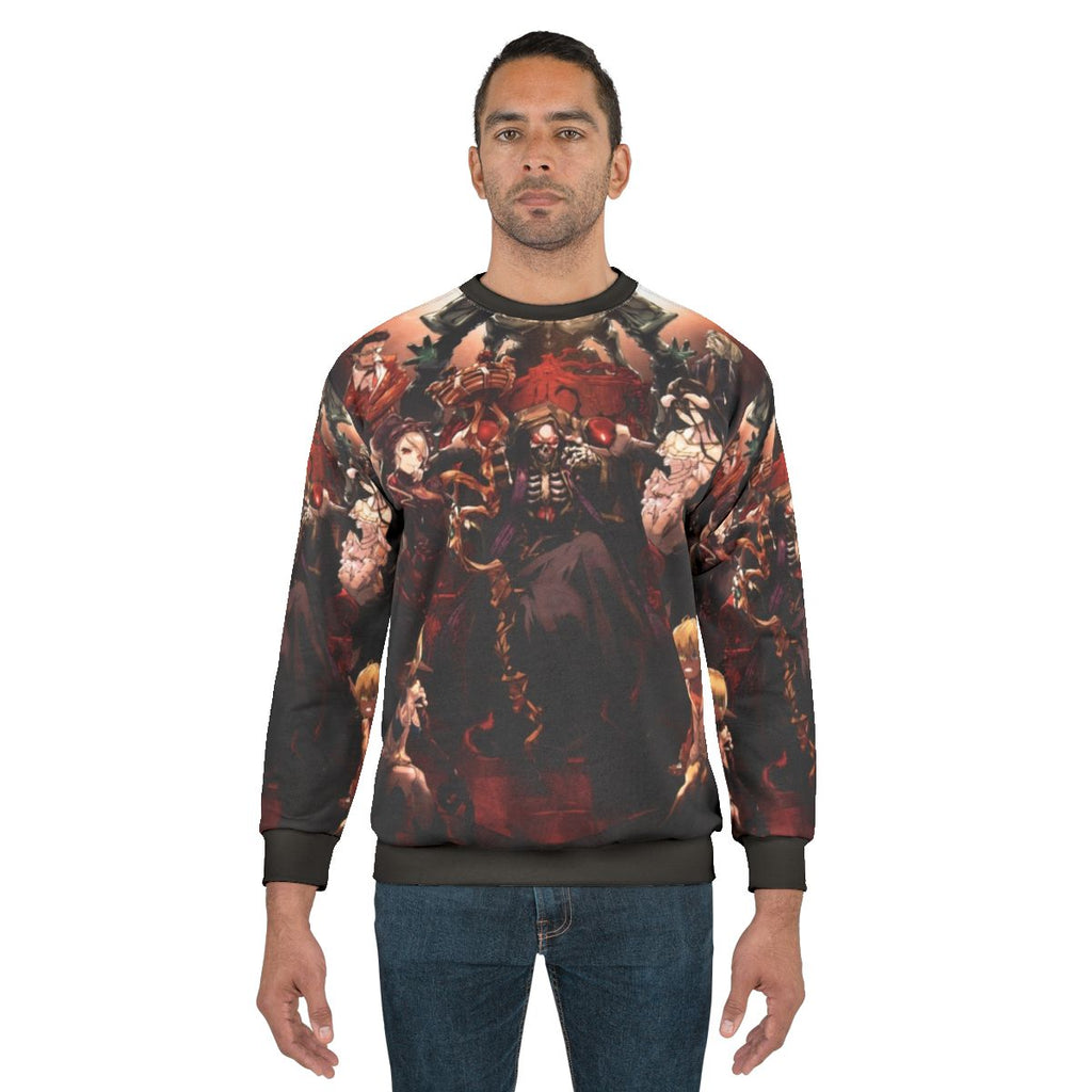Legion Overlord Sweatshirt featuring Ains, Albedo, and Momonga from the anime series