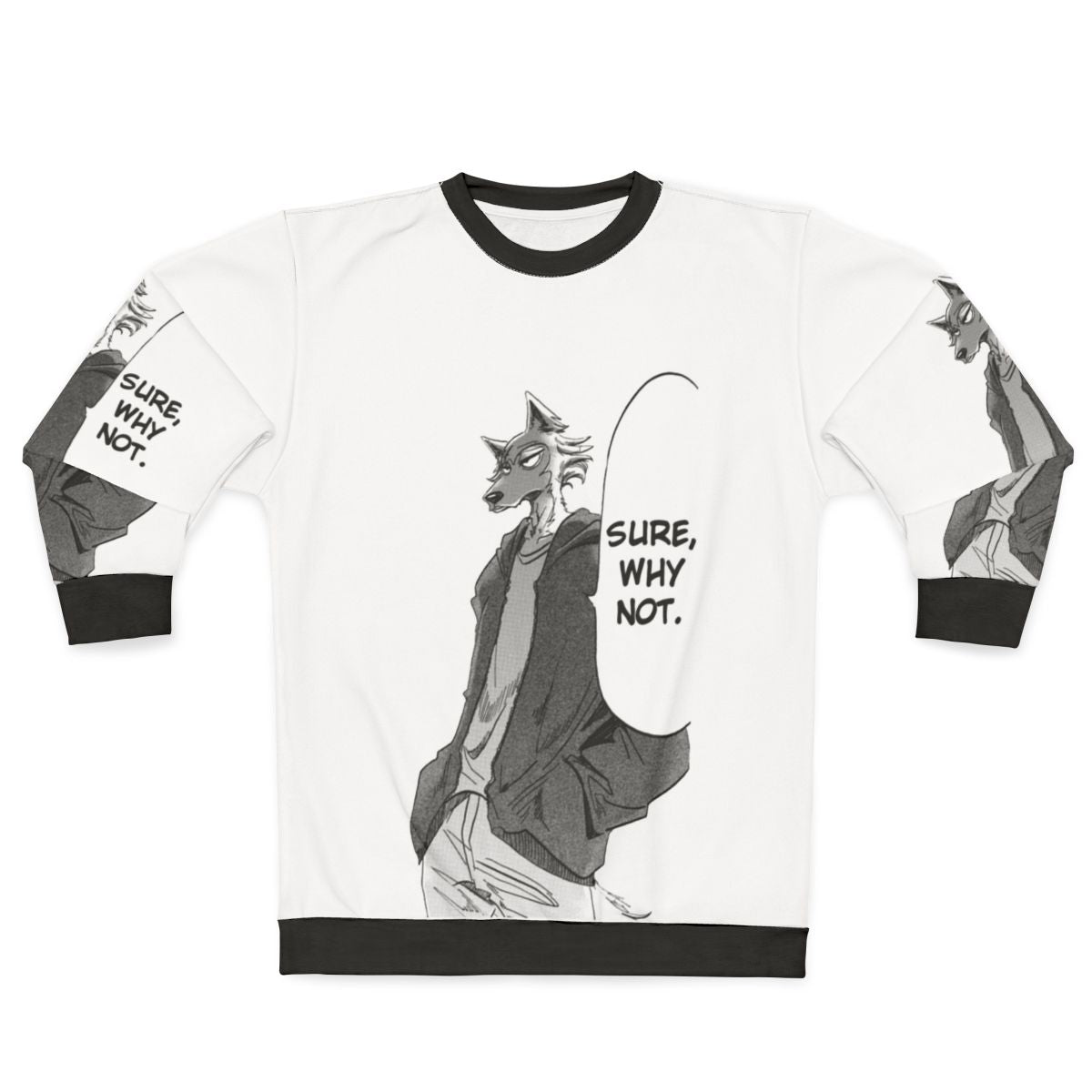 Legoshi Beastars Anime Wolf Themed Sweatshirt