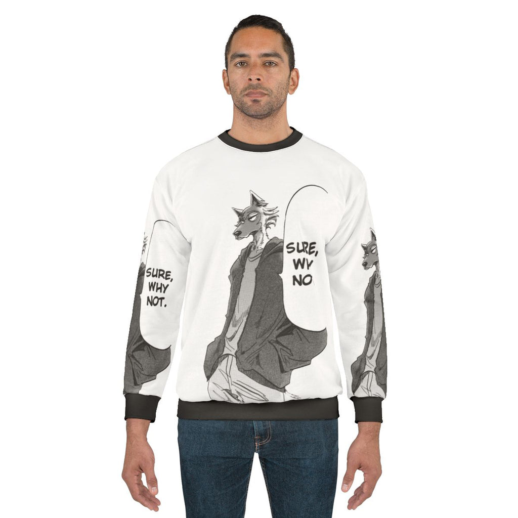 Legoshi Beastars Anime Wolf Themed Sweatshirt