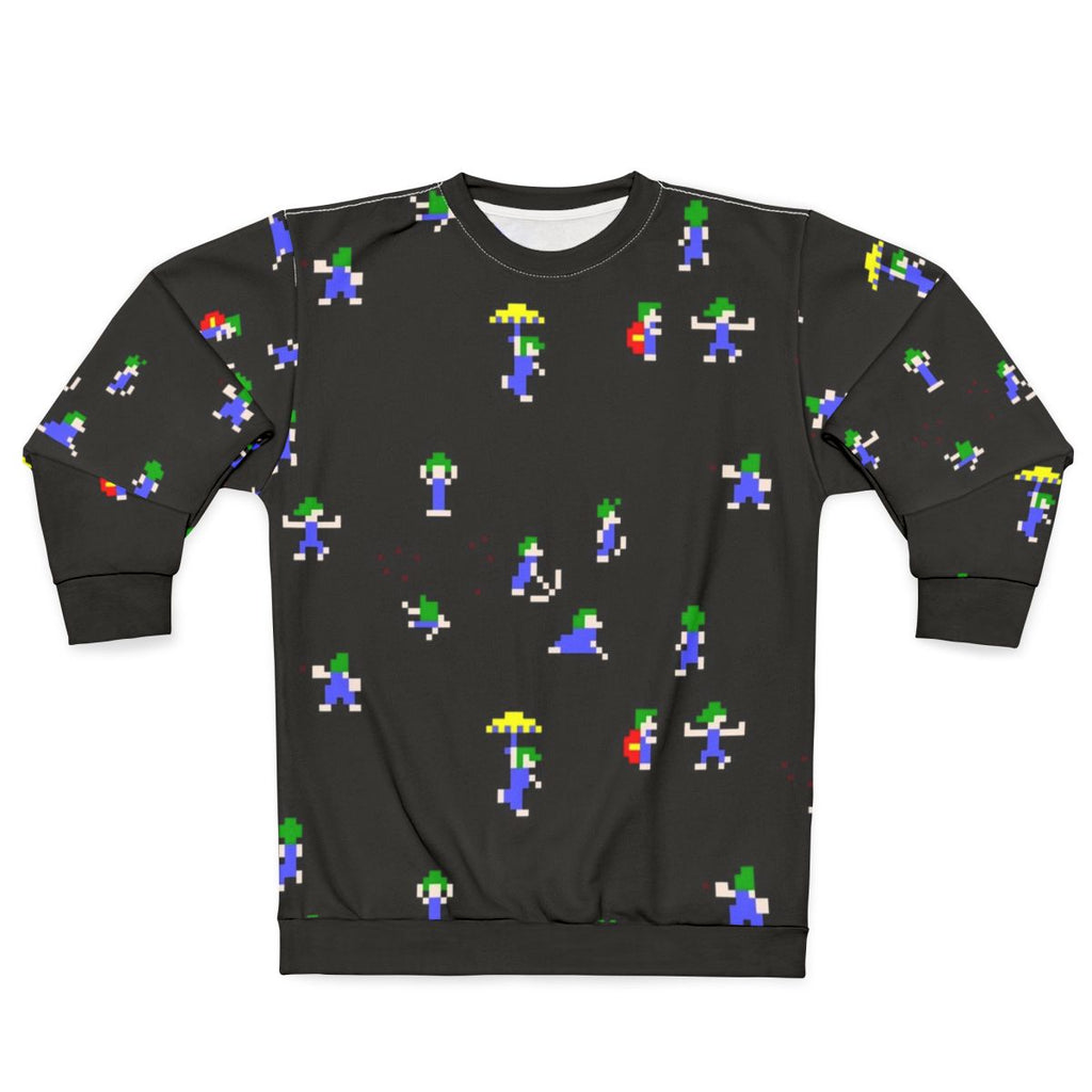Lemmings In Action Retro Gaming Sweatshirt