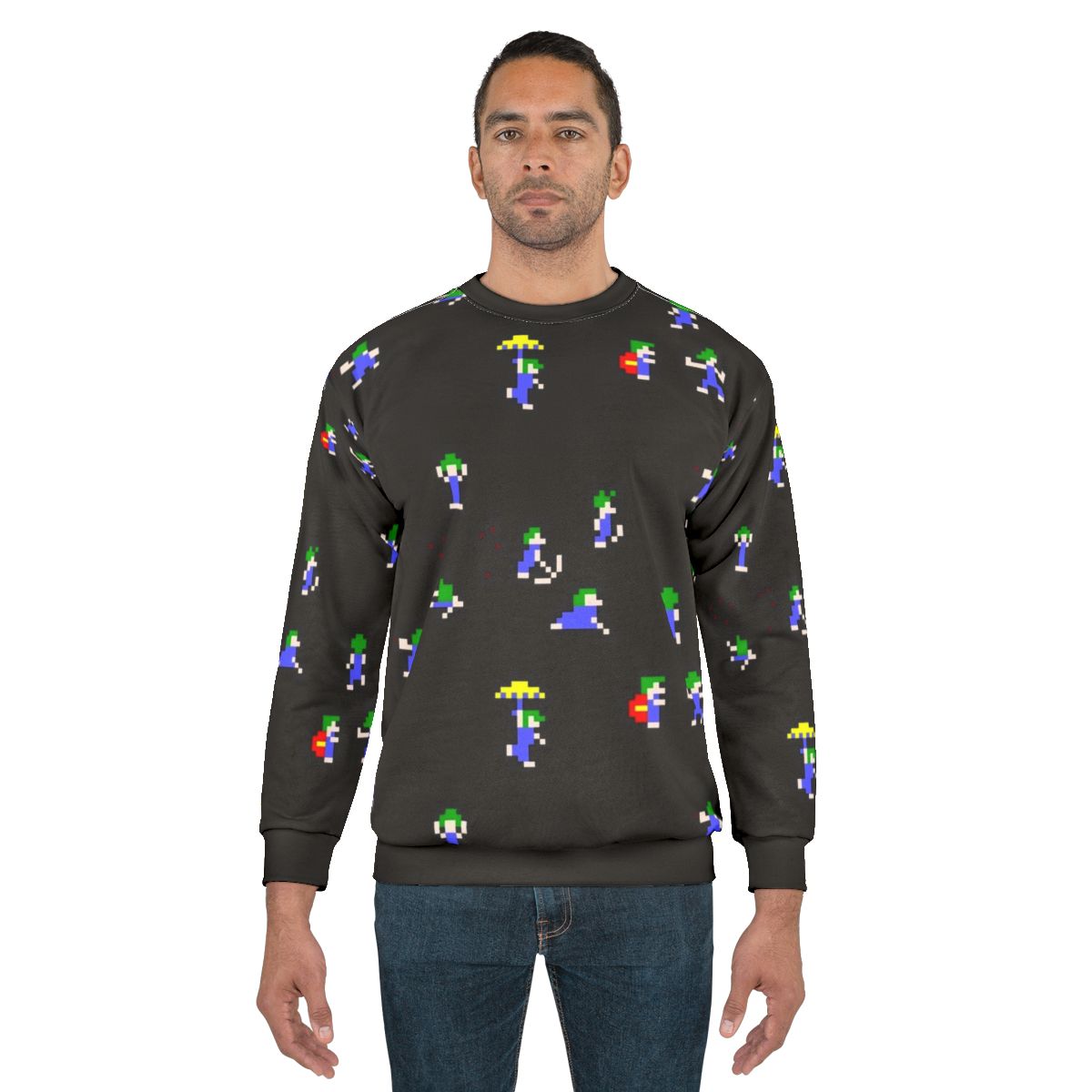Lemmings In Action Retro Gaming Sweatshirt
