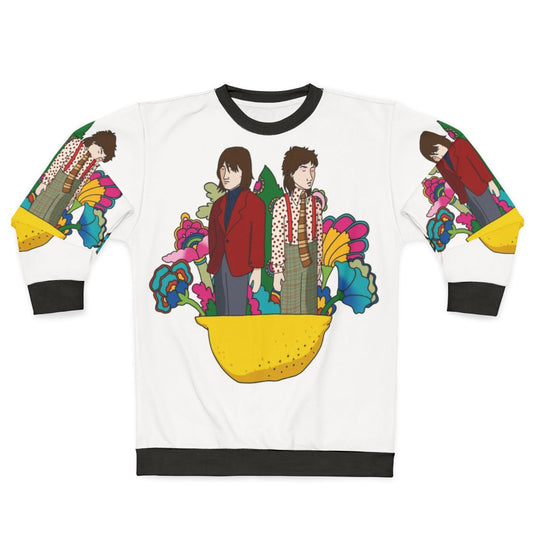 Lemon Twigs inspired retro sweatshirt with 60s rock vibes