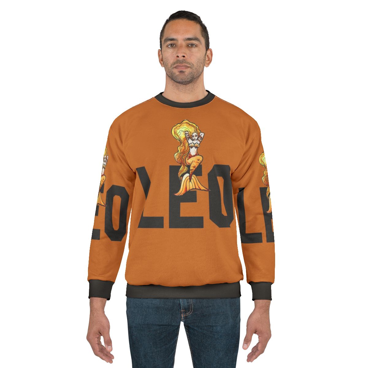 Leo Mermaid Sweatshirt with Cute Mermaid Design