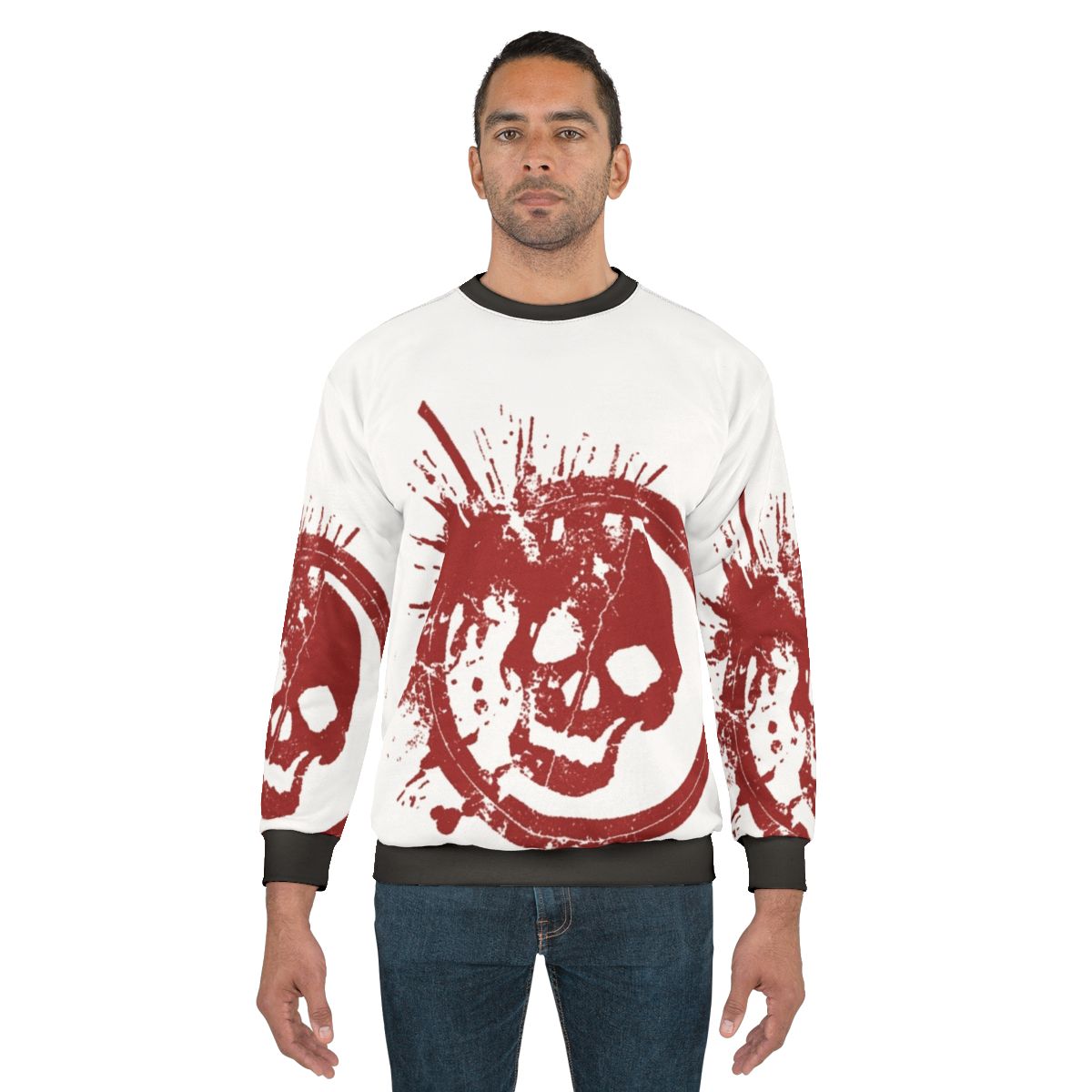 Danganronpa Leon Kuwata Skull Sweatshirt